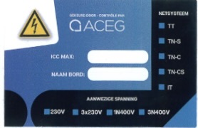 Sticker panel industrial NL