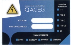 Bordsticker industrieel FR (N/A)