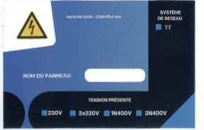 Sticker panel domestic FR 