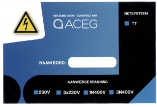 Sticker distribution board domestic NL